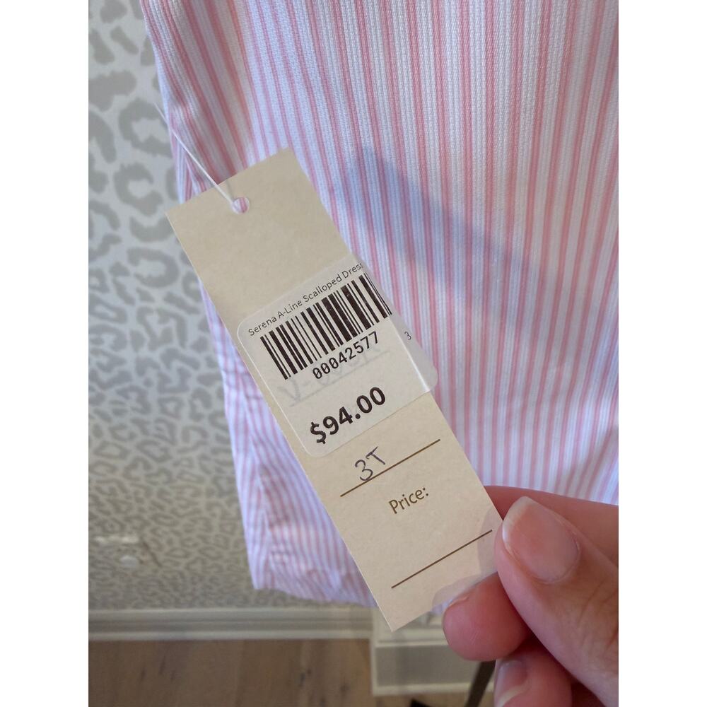 Marco & Lizzy Girls Pink Serena A-Line Scalloped Dress Size 3Years - Picture 6 of 6